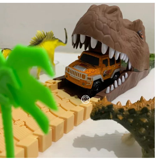 JIN05-รถรางไดโนเสาร์ Dinosaur Track ของเล่นเด็ก Toys สร้างเสริมพัฒนาการเด็ก ของเล่นสำหรับเด็ก kidtoy