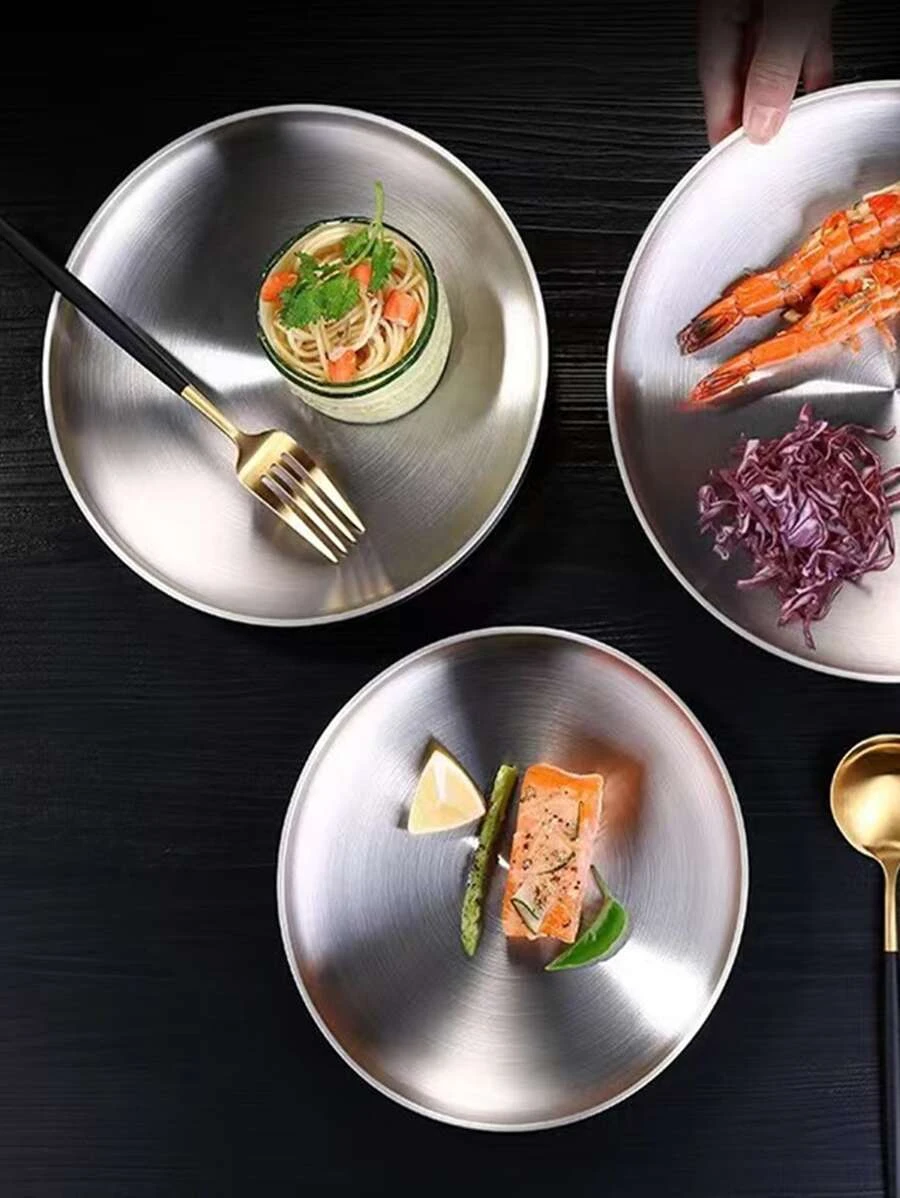 จาน สแตนเลส กลม 1 ชิ้น  ff-59