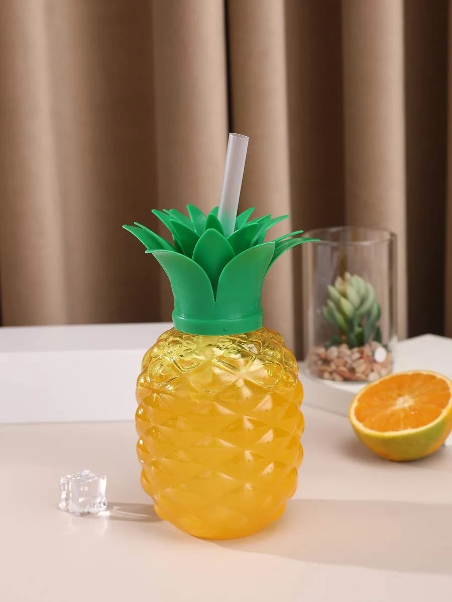 ถ้วยเก็บความเย็น 1 ชิ้น พลาสติก แก้วเก็บความเย็น ลายสัปปะรด สำหรับ บ้าน  pp-97