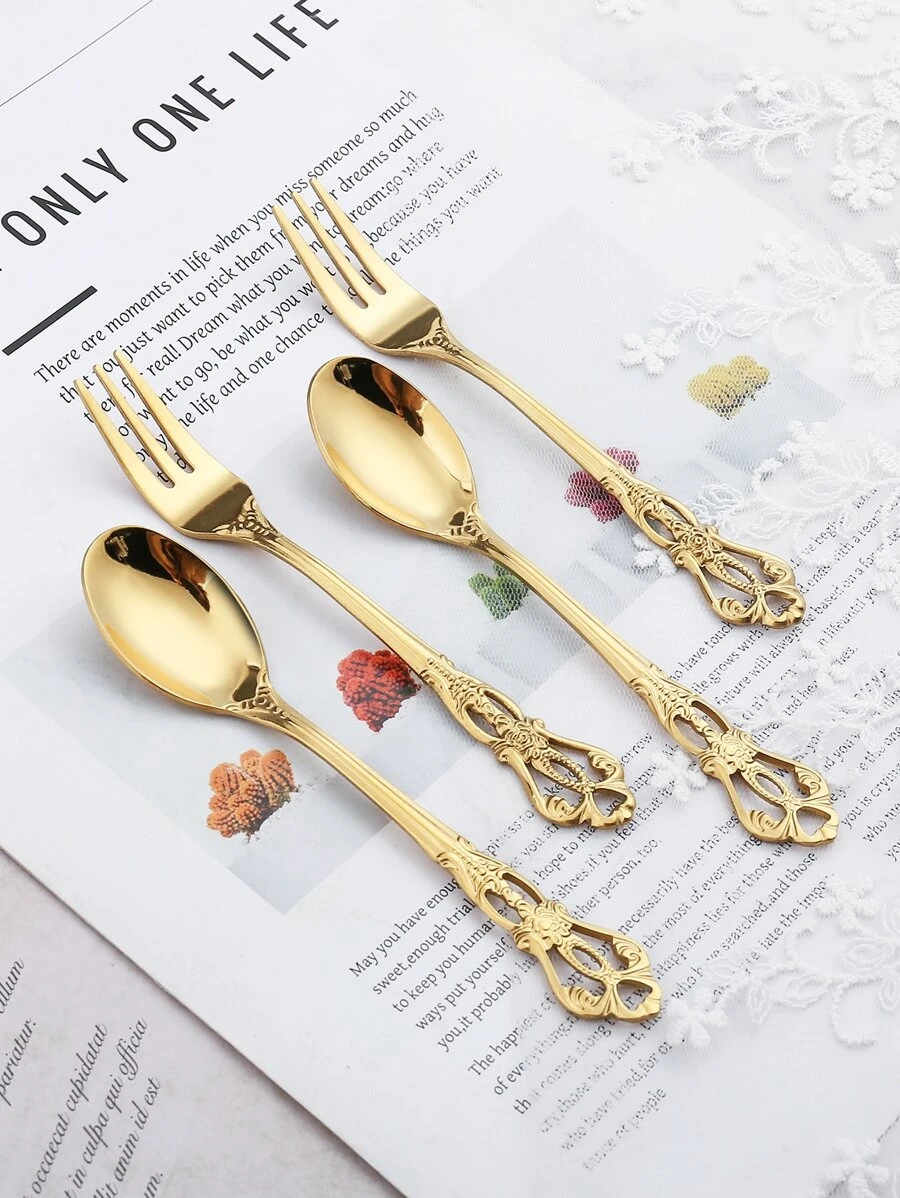 4 ชิ้นดอกไม้บรรเทาชุดอาหารเย็น hh-88