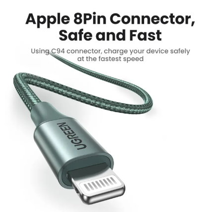 GE140-MFI USB C to lightningสาย iPhone ชาร์จเร็วสายชาร์จสาย ชาร์จไอโฟน Apple Charging Cable Compatible with iPhone 14 13 Pro Max iPhone 14 Plus iPad AirPods Pro Model: 80564