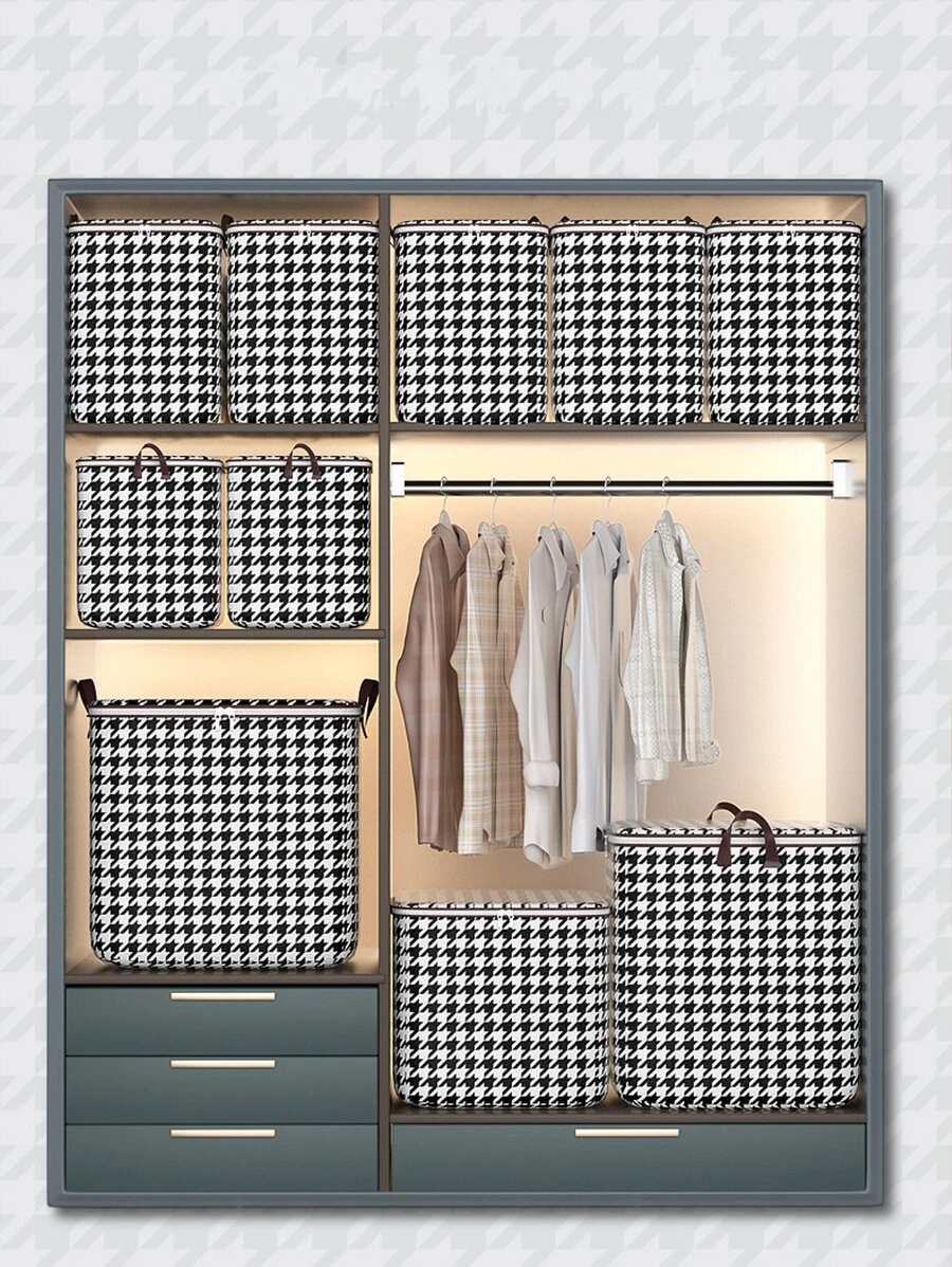 กระเป๋าใส่ของ 1 ชิ้น ลายฮาวส์ทูธ พับได้  gg-33