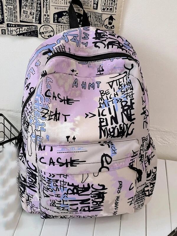 กระเป๋าเป้ คลาสสิค ลาย ตัวอักษร  ll-83