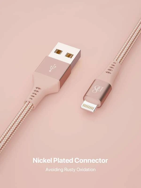 สายเคเบิ้ล 1 ชิ้น ลายสายฟ้า งานทอ  b-68