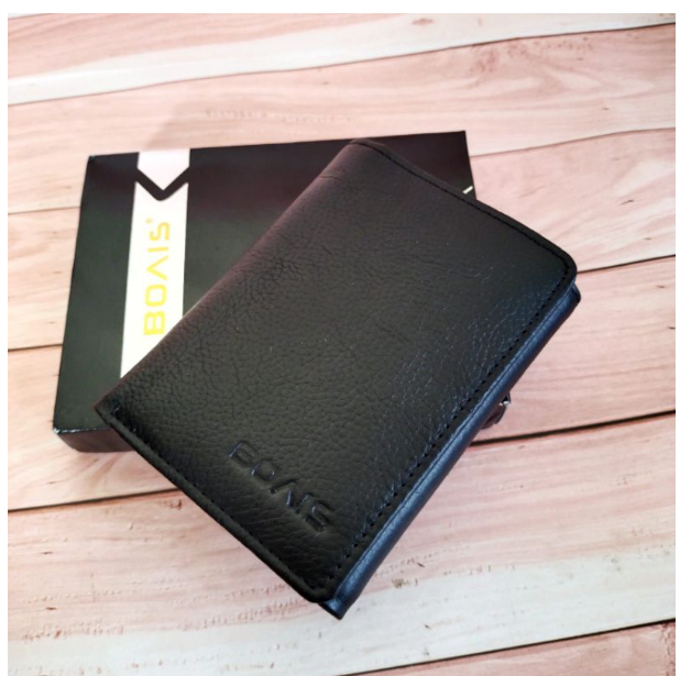 RAY60-กระเป๋าสตางค์ หนังวัวแท้ พับได้ 3 ทบ