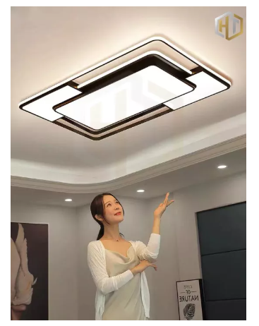 SA22-ไฟ LED ห้องนั่งเล่น ไฟเพดาน สี่เหลี่ยมผืนผ้า ไฟห้องนอน ไฟห้องรับประทานอาหาร บรรยากาศเรียบง่าย