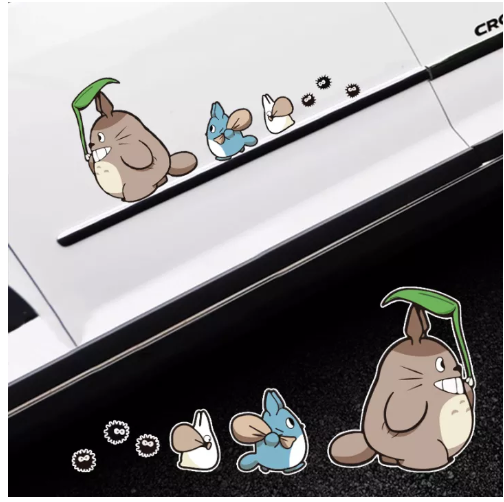 JN85-TAO Motor Club สติกเกอร์ติดรถยนต์สติ๊กเกอร์แต่งรถยนต์ลายการ์ตูนโตโตโร่อุปกรณ์แต่งรถ