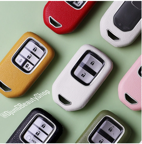K27-เคสรีโมทรถ HONDA Pastel Case หุ้มหนังสีพาสเทล แถมฟรี หัวกุญแจมูลค่า 190 บาท Model ACCORD, CR-V, CIVIC, CIVIC HATCHBACK
