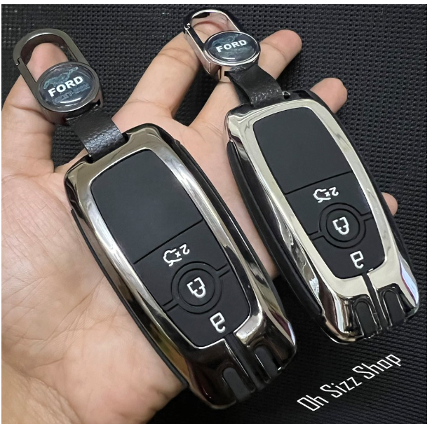 K40-เคสรีโมทรถ Ford Everest Next Gen Hard Case สองชั้น กันกระแทก กันน้ำ เข้ารูปด้วยวัสดุโลหะ ด้านในซิลิโคน Alloy Silicone