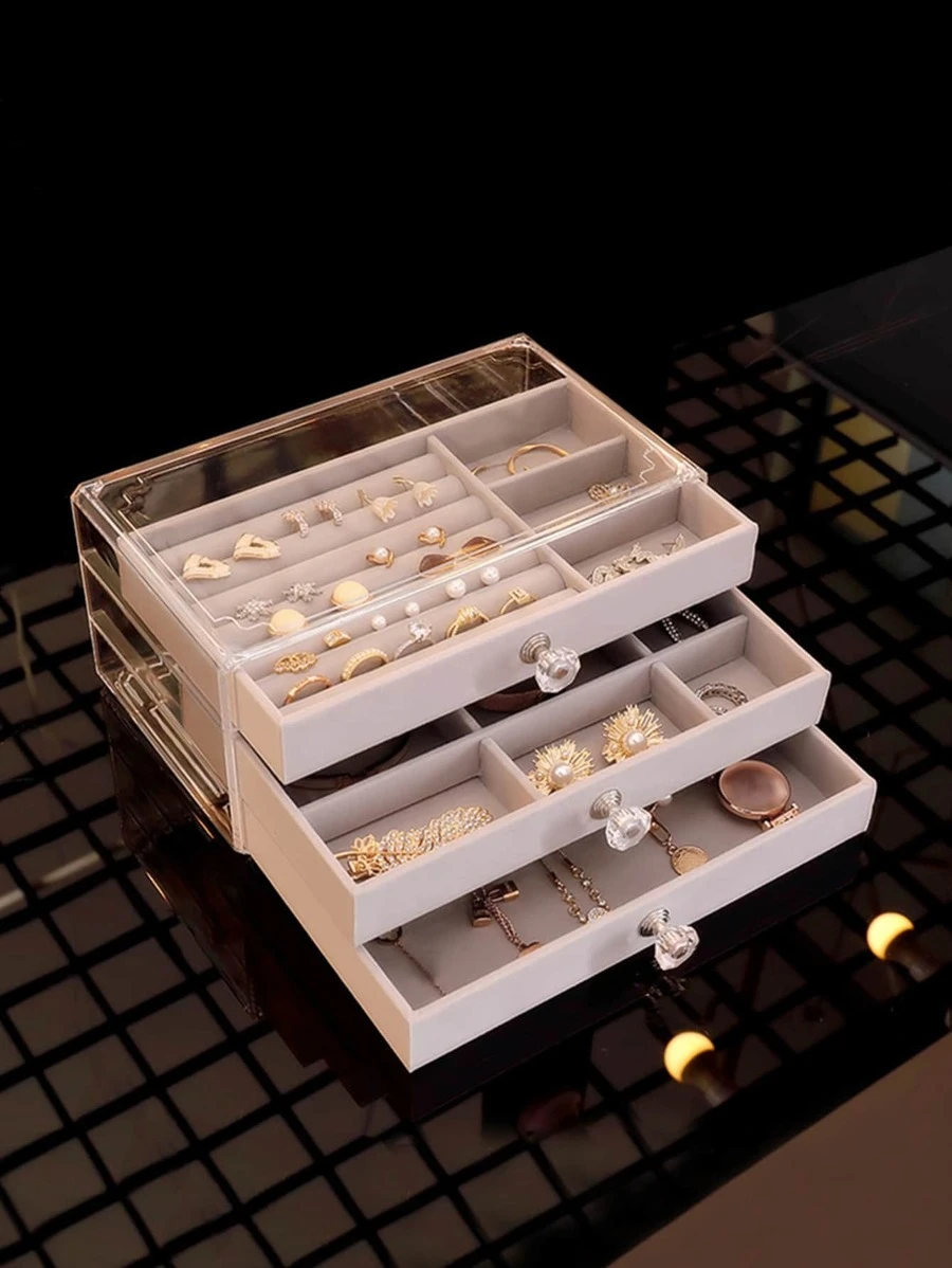 กล่องเก็บเครื่องประดับ หลายกริด 1 ชิ้น i-12