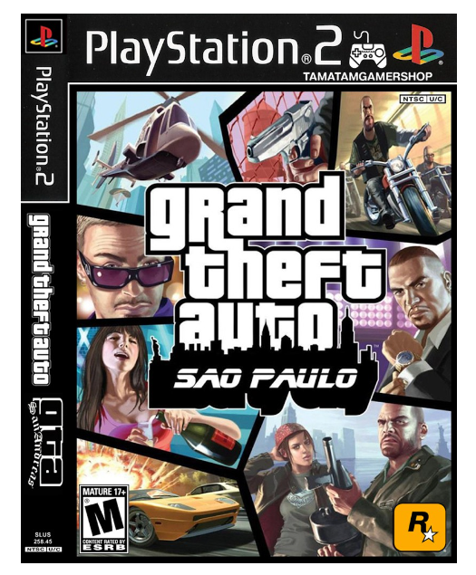 TM18-แผ่นเกมส์ps2 GTA Sao Paulo ps2 เกมเพล2 แผ่นplay2 ส่งของไว เล่นได้*การันตี*100% gta ps2