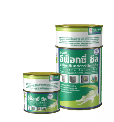 PO91-จระเข้ อีพ็อกซี่ซีลกาวเสียบเหล็ก ขนาด 1 กก.