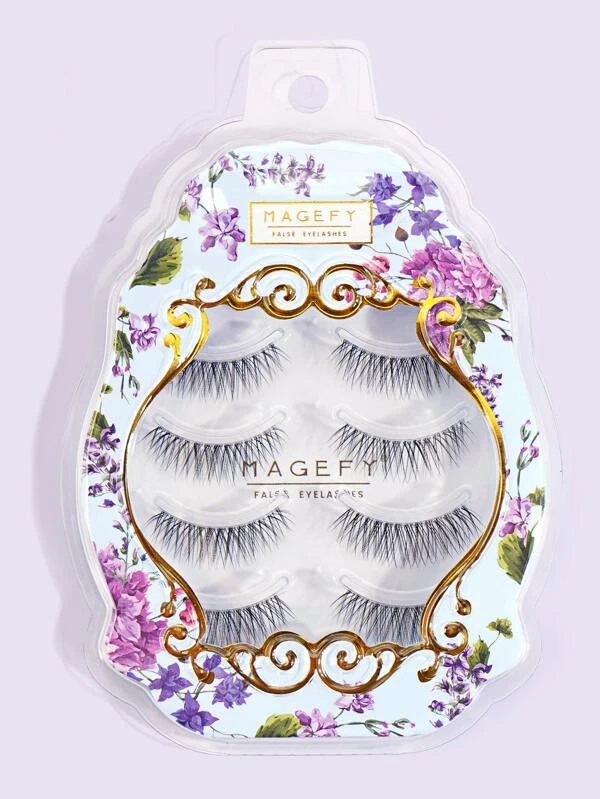 ขนตาปลอม ธรรมชาติ 4คู่ h-13