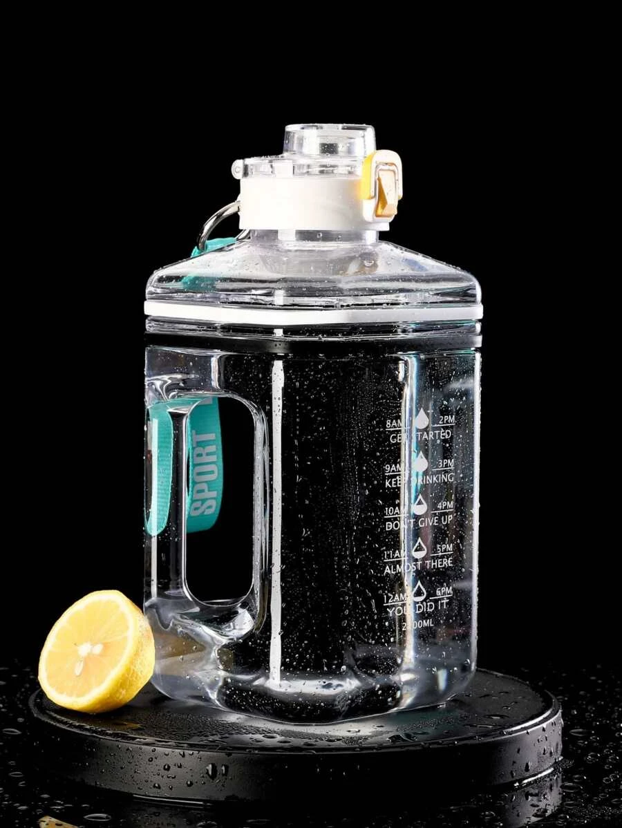 ขวดน้ำดื่ม พลาสติก น้ำ กราฟฟิค ตัวอักษร สี่เหลี่ยม โปร่งใส สำหรับ กลางแจ้ง 1 ชิ้น  pp-64