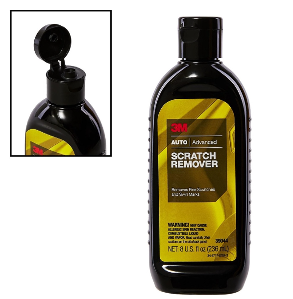 GX236-3M PN39026 LIQUID WAX 16FL OZ ผลิตภัณฑ์เคลือบเงารถยนต์ ขนาด 473 มิลลิลิตร + 3M PN39044 น้ำยา ลบรอยขนแมว และ รอยขีดข่วน Scratch