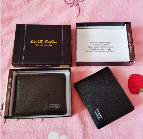 RAY64-กระเป๋าสตางค์ หนังวัวแท้ แบบพับได้ สําหรับผู้ชาย