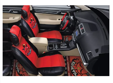 RE98-หุ้มเบาะ Kid Devil ลิขสิทธิ์แท้ แบบสวมทับหนังPVC Free Size ชุดคู่หน้า