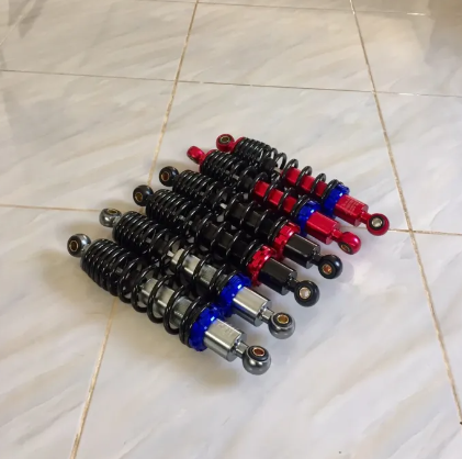 FU71-โช๊คหลัง โช๊คแต่งมอเตอร์ไซด์ POSH สำหรับ W100=W125=W110i=DREAM SUPERCUP=SMASH (สปริงดำ/แดง)ยาว 295 mm