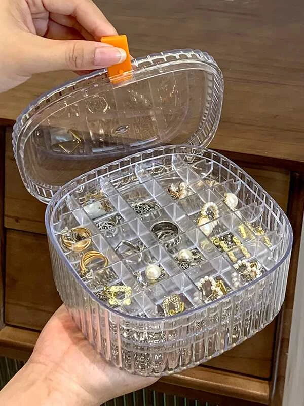 กล่องเครื่องประดับ หลายกริด โปร่งใส 1 ชิ้น  i-20