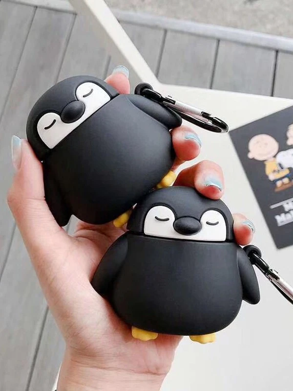 เคส เหมาะกับ Airpods การ์ตูน รูป นกเพนกวิน e-53