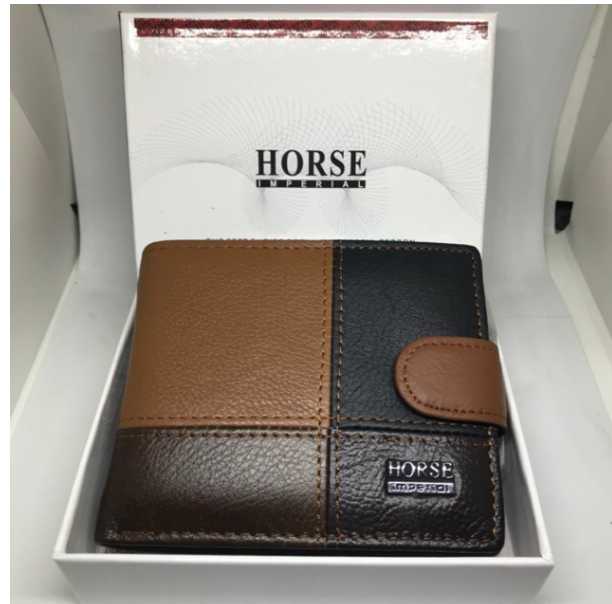 TOP57-กระเป๋าสตางค์ HORSE หนังแท้ พร้อมส่ง พร้อมกล่อง *ต่อสี*