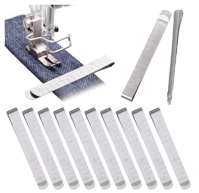 TH43-ไม้บรรทัดโลหะสเตนเลส 3 นิ้ว สําหรับเย็บผ้า 1 ชิ้น