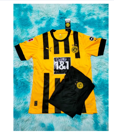 FJ68-ชุดฟุตบอล ดอร์ทมุนด์ ชุดผู้ใหญ่ใหม่ล่าสุด ปี 2022-2023 แขนสั้น มีชุดเหย้า กับ ชุดเยือน มีไซส์ M---3XL (เป็นเสื้อพร้อมกางเกง)