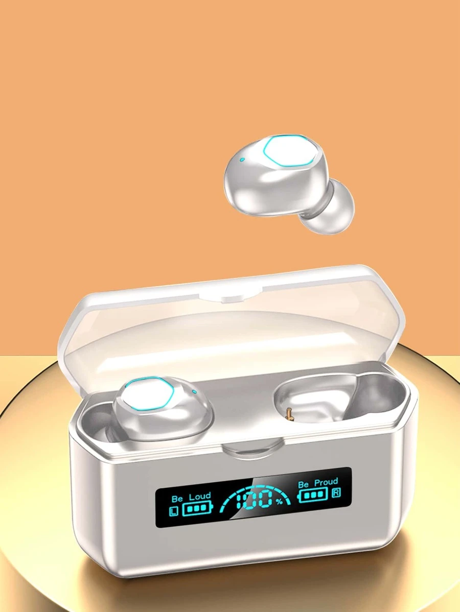 ชุดหูฟัง จอแสดงผล ดิจิตอล ไร้สาย 1 ชิ้น เหมาะกับ Bluetooth  dd-64