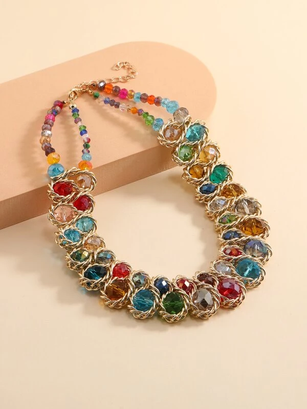 EMERY ROSE สร้อยคอ ตกแต่งหิน  kk-225