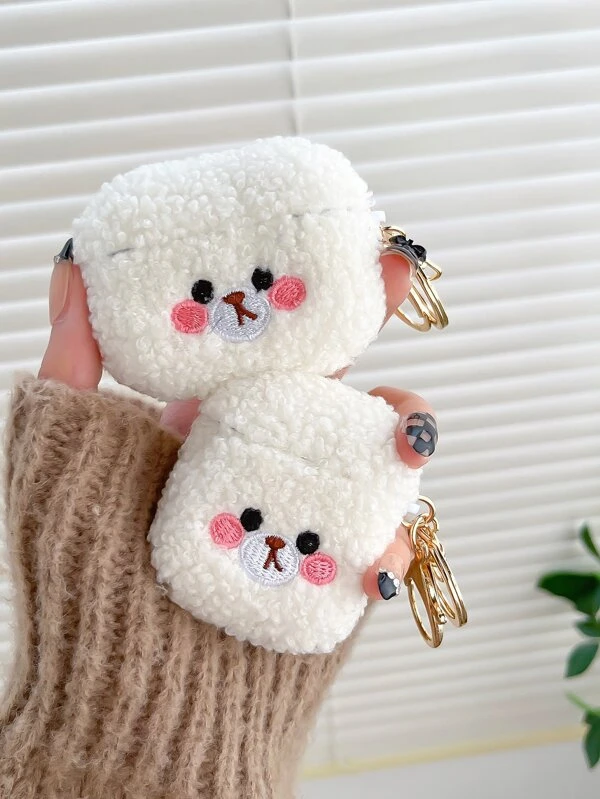 เคส เหมาะกับ Airpods ภาพ การ์ตูน ผ้าพลัช e-45