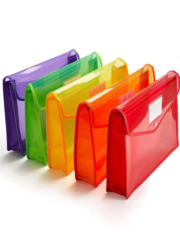 กระเป๋าแฟ้ม สีสุ่ม 1 ชิ้น f-45