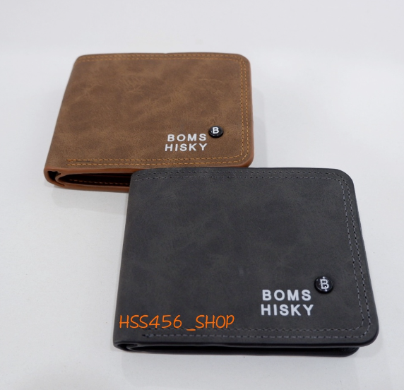 RAY38-กระเป๋าสตางค์ผู้ชาย Bomshiใบเล็ก #Z-019 ฟอก