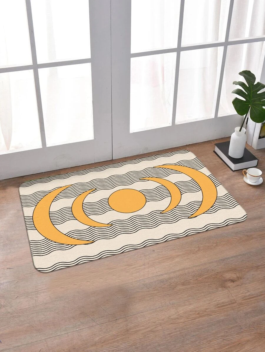 พรมหน้าประตู ลายพระจันทร์ 1 ชิ้น jj-24