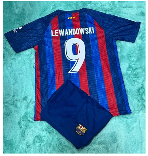 Z71-เสื้อกีฬา บาร์เซโลน่า มีชื่อมีเบอร์ ชุดฟุตบอล ชุดผู้ใหญ่ (ได้ทั้งชุด เสื้อพร้อมกางเกง)ราคาถูก รุ่นใหม่2022/2023