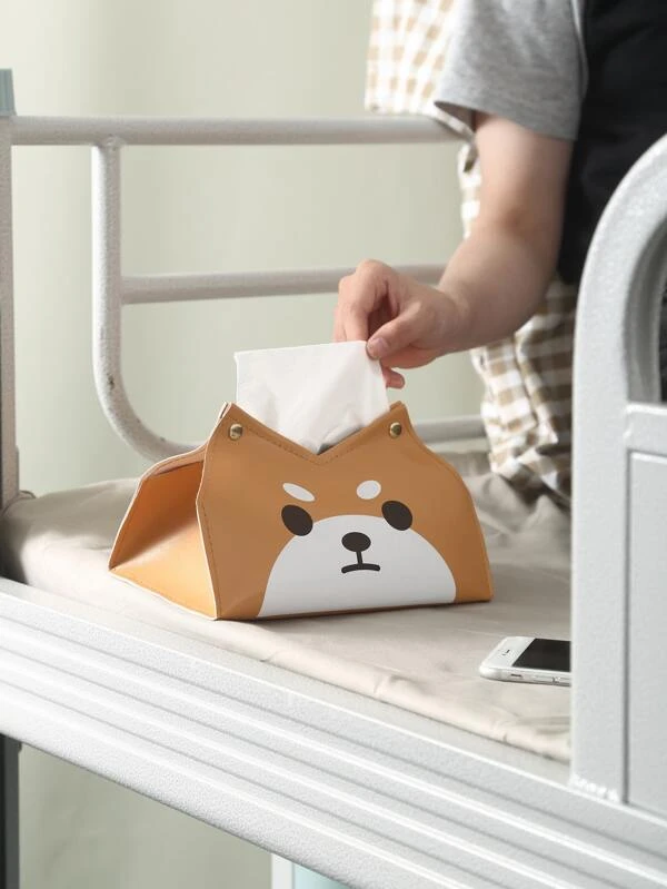 ถุงเก็บทิชชู่ พับได้ PVC เนื้อเยื่อ จัดเก็บ การ์ตูน น่ารัก สำหรับ บ้าน 1 ชิ้น  nn-39