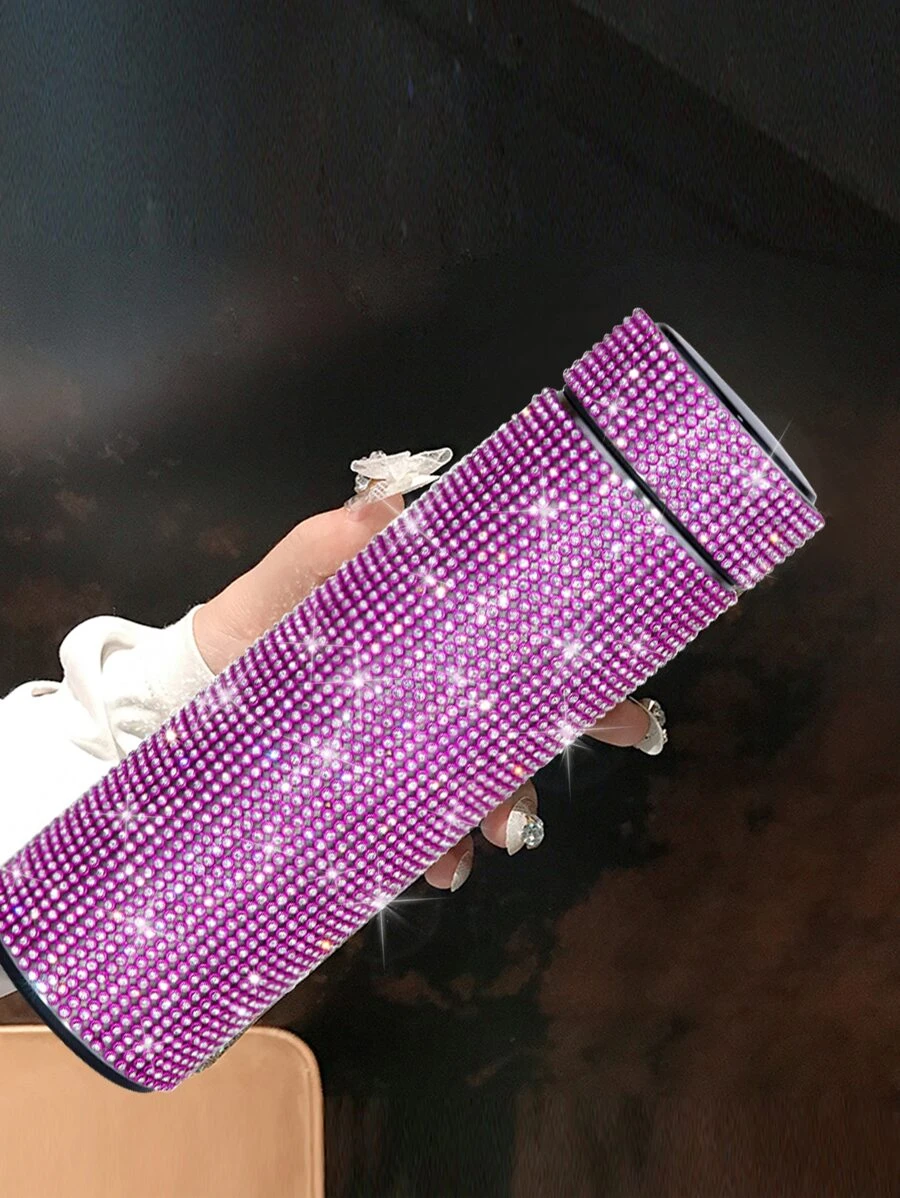 ขวดน้ำฉนวน ตกแต่ง พลอยเทียม 1 ชิ้น pp-3