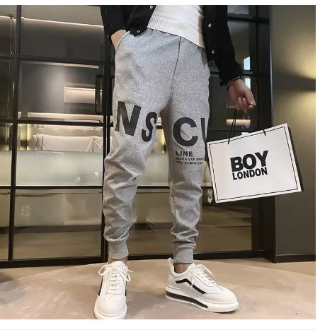 BIG16-"กางเกงวอร์มฤดูใบไม้ผลิและฤดูใบไม้ร่วงของผู้ชายที่มีเท้าหลวมเวอร์ชั่นเกาหลีของ ins อินเทรนด์ทั้งหมดตรงกับ 2022