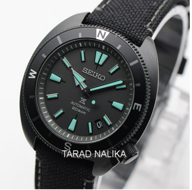 S50-นาฬิกา Seiko Prospex Land Tortoise Black Series Night Vision SRPH99K1 Limited Edition