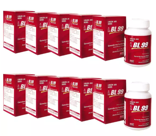 ส064 BL99 บีแอล99 เห็ดหลินจือ อาหารเสริมเพื่อสุขภาพ (50 แคปซูล/ 10 กล่อง)