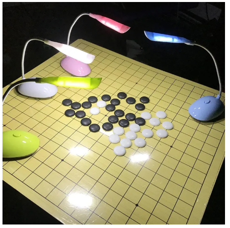 ROB37-โคมไฟ อ่านหนังสือถนอมสายตา ไฟLED โคมไฟตั้งโต๊ะ (ไม่รวมถ่าน)