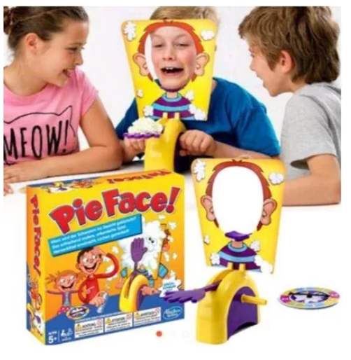 JIN94-TOYS Pie Face Game เกมส์ปาหน้าด้วยครีมพาย เกมพายเฟส สุดฮิตในต่างประเทศ เล่นได้ทั้งครอบครัว ของเล่นเด็ก เกมตบหน้า เกมส์ตบหน้า เกมพายเฟส ของเล่นเด็ก Toys สร้างเสริมพัฒนาการเด็ก ของเล่นสำหรับเด็ก k