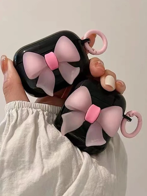 เคส เหมาะกับ Airpods ผูกโบว์ ตกแต่ง e-13