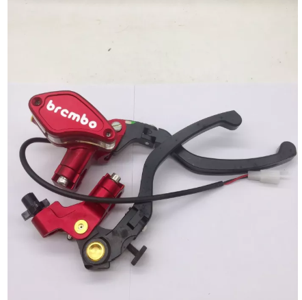 FU64-ปั้มตู้ปลา ข้างขวา+ครัชซ้าย (1คู่) WAVE SONIC MSX งานCNC งานเนียนสวย ปั้มเบรค ปั้มตู้ปลาโซนิค ปั้มเบรคโซนิค ปั้มเบรคMSX สีแดง อะไหล่แต่งมอร์ไซค์