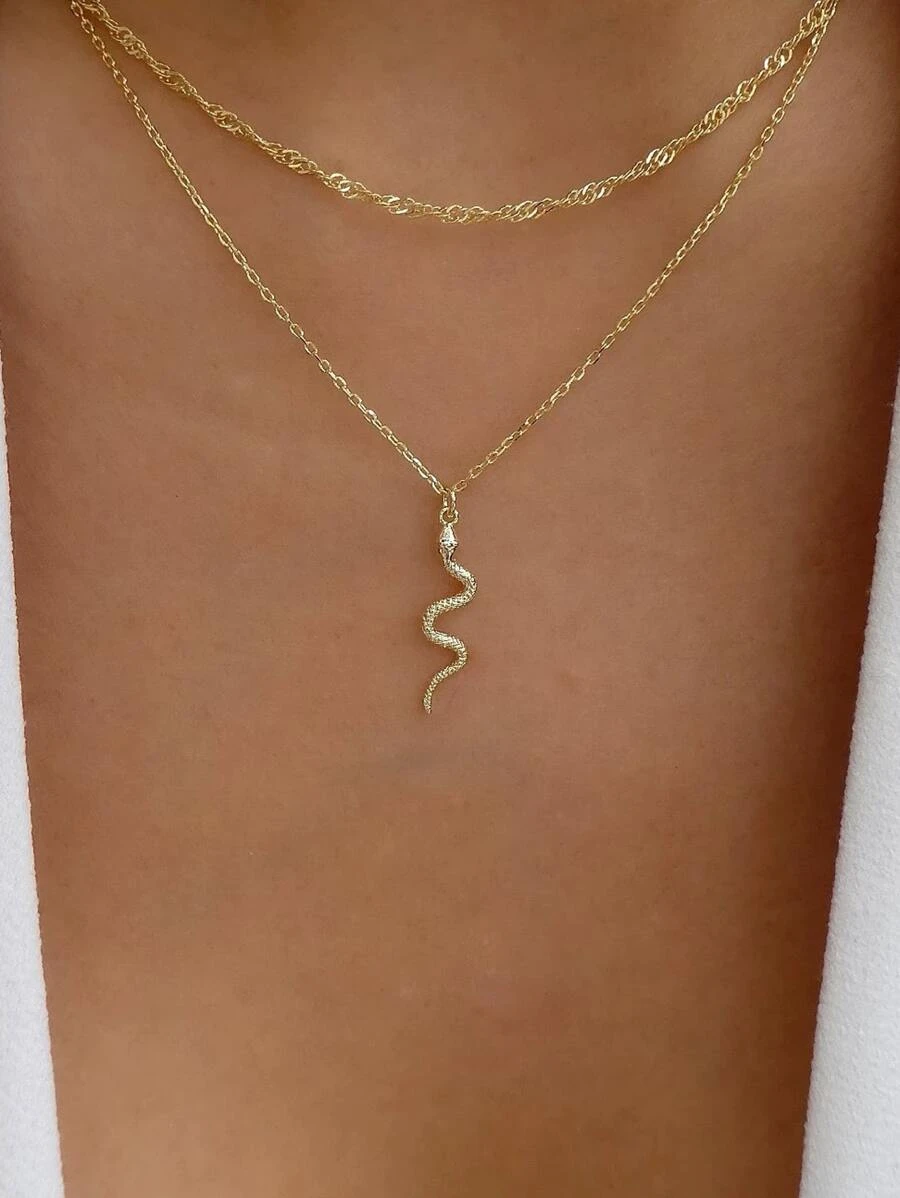 สร้อยคอชั้นเสน่ห์งู  kk-94