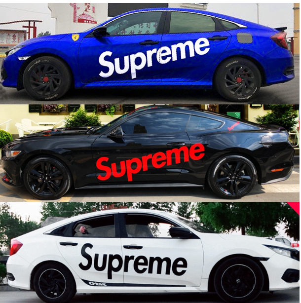 GX171-   แชร์:   Favorite (59) สติ๊กเกอร์ Supreme สำหรับตกแต่งรถยนต์