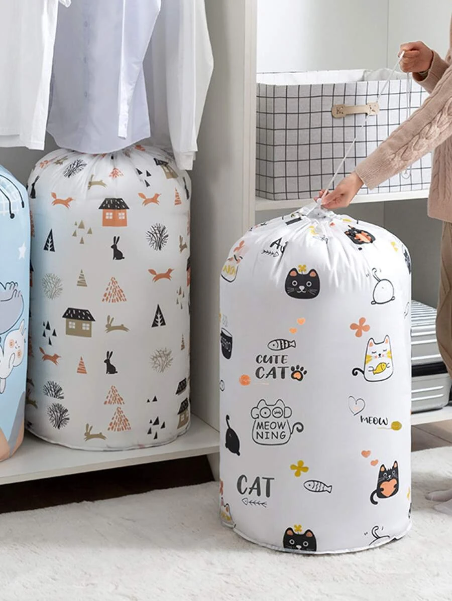 กระเป๋าเก็บผ้านวมสุ่มลายการ์ตูน 1 ชิ้น  gg-68