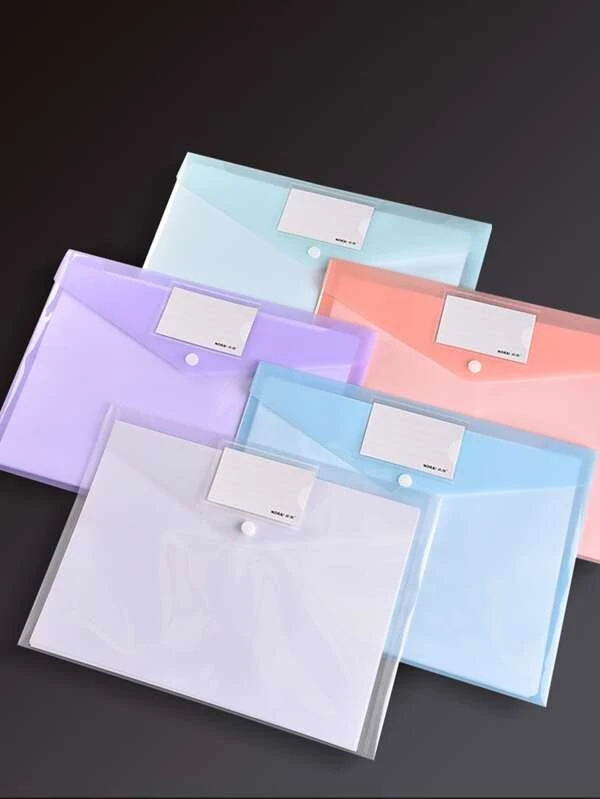 กระเป๋าแฟ้ม สีสุ่ม 5 ชิ้น f-37