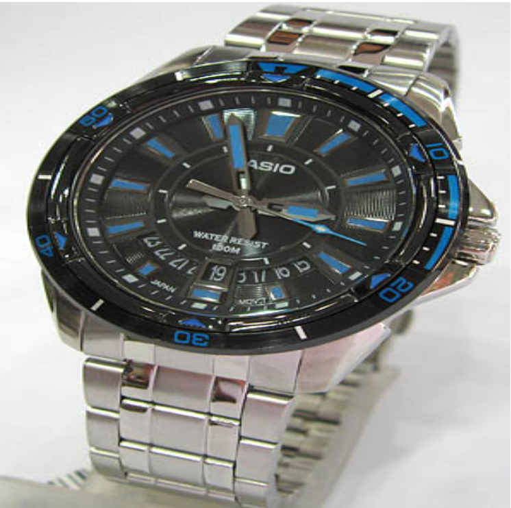 H18-casio รุ่นใหม่กันน้ำ ตัวเรือนสายสแตนเลส