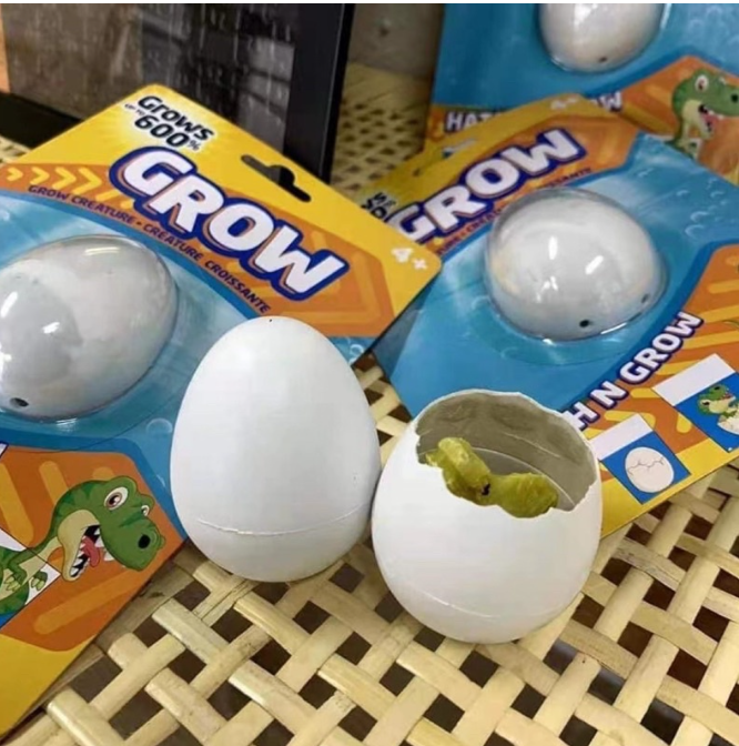 MM73-ไข่ไดโนเสาร์แช่น้ำ สุ่มไดโนเสาร์ต้องชอบแช่น้ำตัวจะใหญ่ขึ้น สินค้าพร้อมส่งในไทย