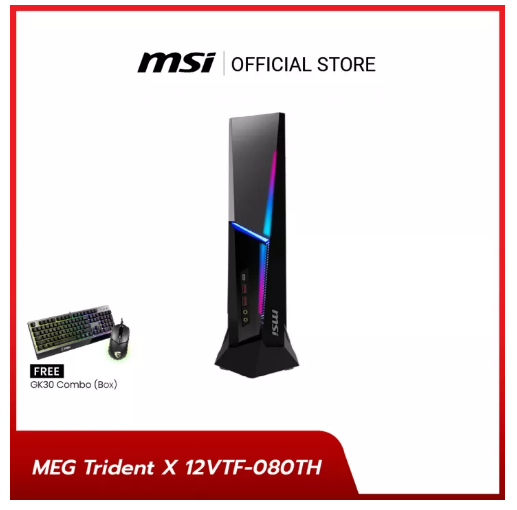 ค04 MSI DESKTOP MEG Trident X 12VTF-080TH / i7-12700K / RTX 3080 Ti VENTUS / 16GB / SSD 1TB / Windows 11 Home
